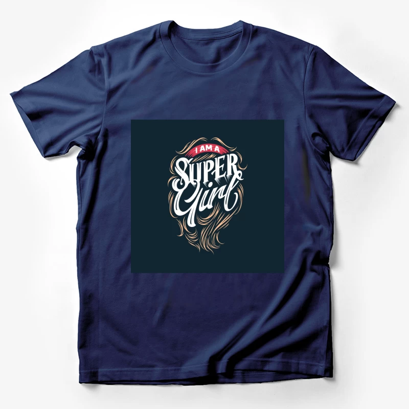 Design de typographie Super Girl Homme T-Shirt