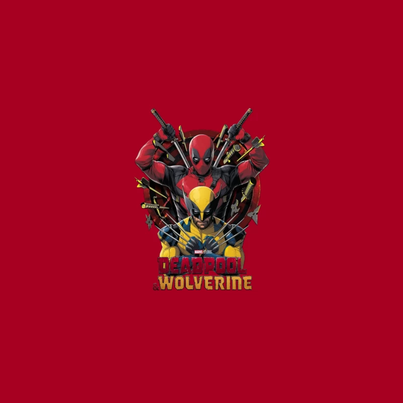 Deadpool and Wolverine Artwork Desk Mat