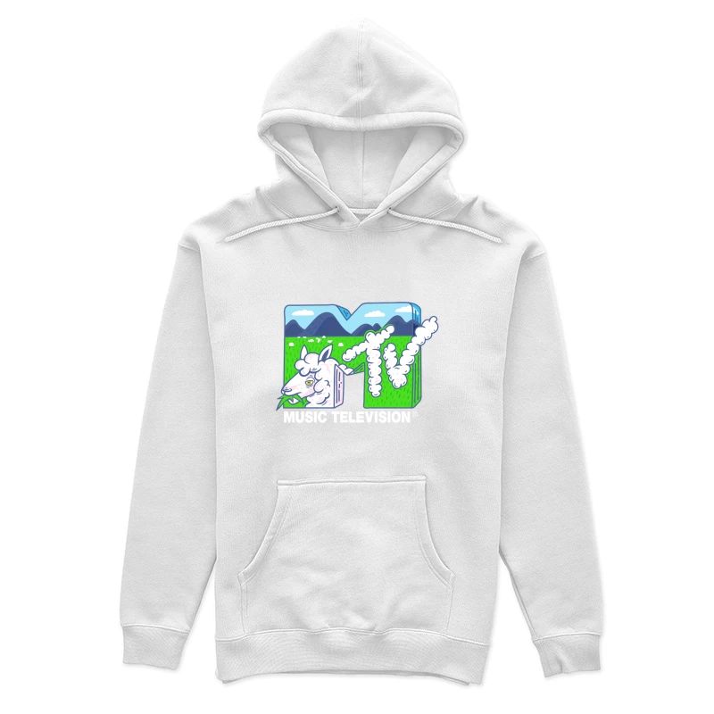 Kreatives MTV-Logo mit Landschaft Damen Pullover Hoodie