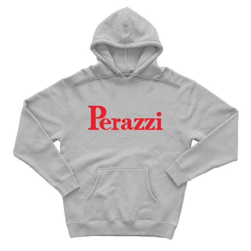 Perazzi Red Logo Typography Male Pullover Hoodie