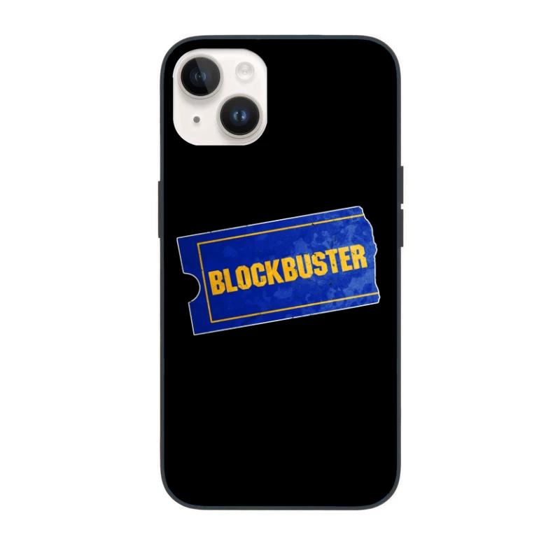 Vintage Blockbuster Video Rental Store Logo Ticket iPhone Case