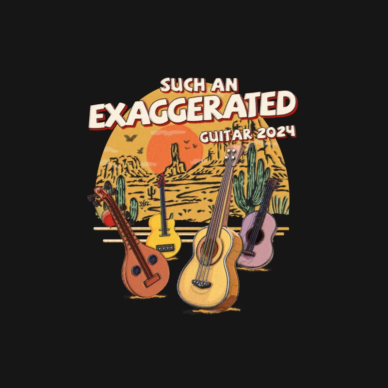 Exaggerated Gitarrenfestival 2024 Herren T-Shirt