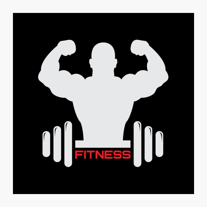 Muscular Silhouette Representing Fitness and Strength Pin