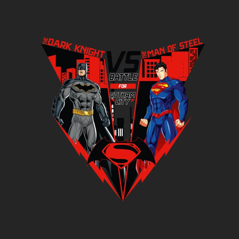 Batman vs Superman: Battle for Gotham City Male Pullover Sweatshirt