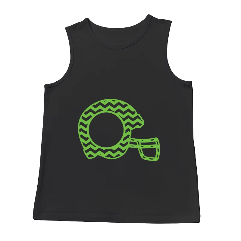 Casque de football vert en zigzag Homme Débardeur