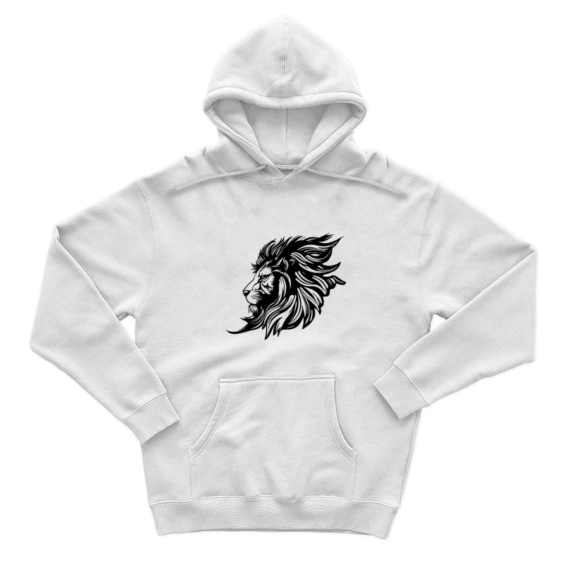 Löwenkunst Silhouette Herren Pullover Hoodie