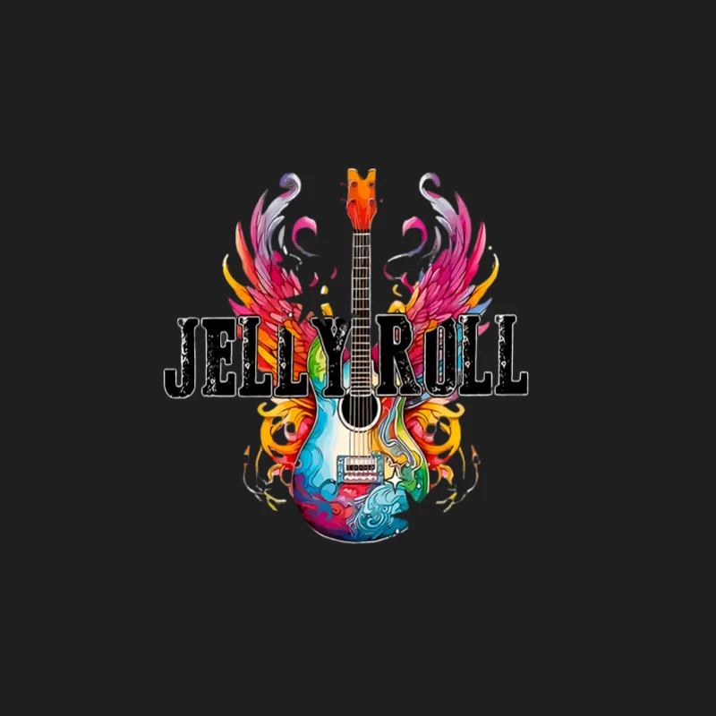 Bunte E-Gitarre mit Flügeln Herren Tanktops