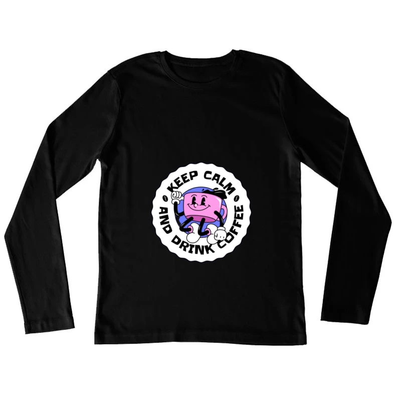 Design de tasse à café amusant Femme Manches Longues T-Shirt