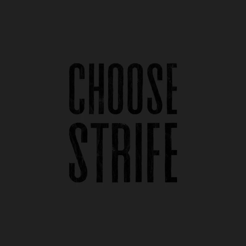CHOOSE STRIFE  80s Meme Design Bucket Hat