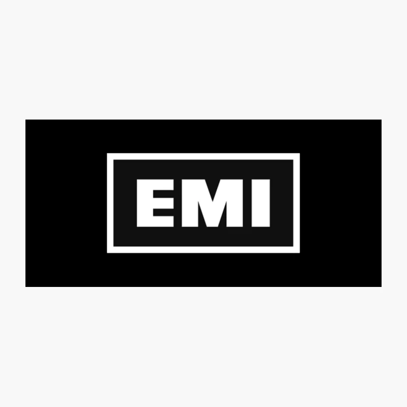 EMI: Iconic Music Industry Logo in Black and White Coffee Mug