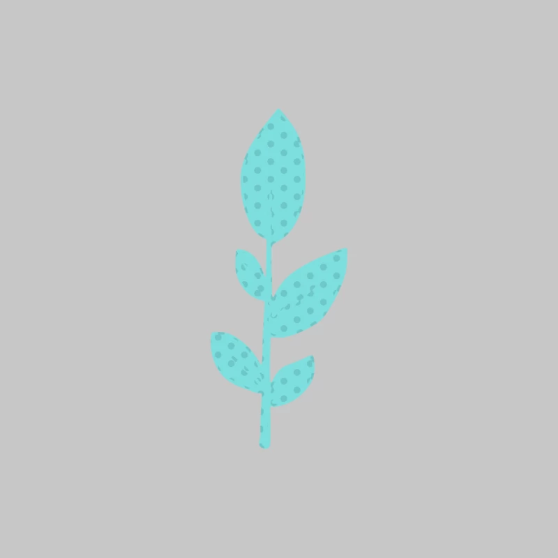 Illustration de plante bleue Femme Manches Longues T-Shirt