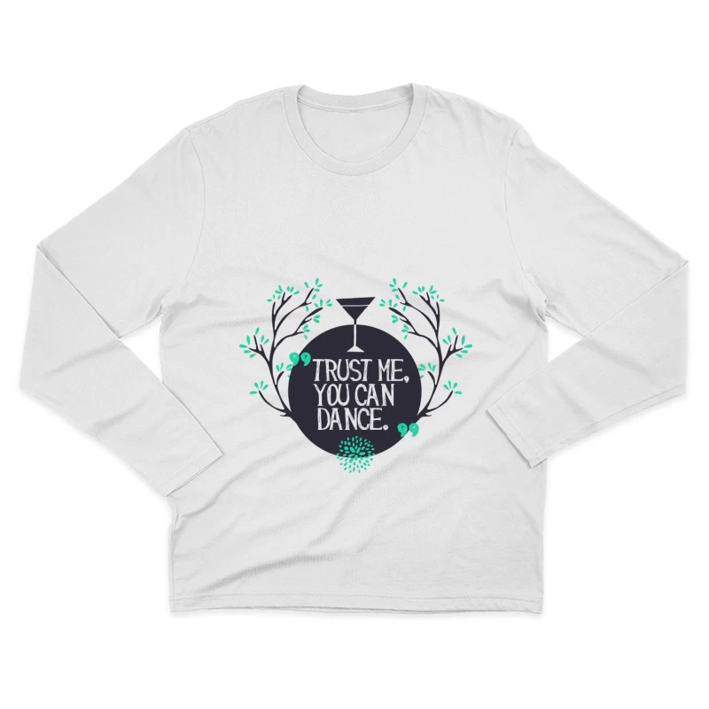 Citation amusante avec un cocktail Homme Manches Longues T-Shirt