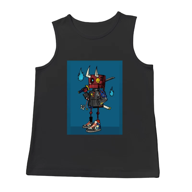 Stylish Robo Samurai Male Tank Top