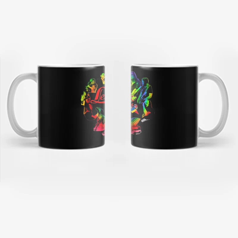 Leonid & Friends: Colorful Musical Band Artwork Coffee Mug