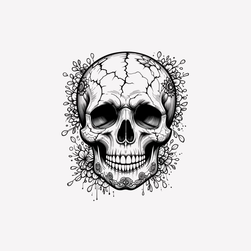Decorative Skull Illustration