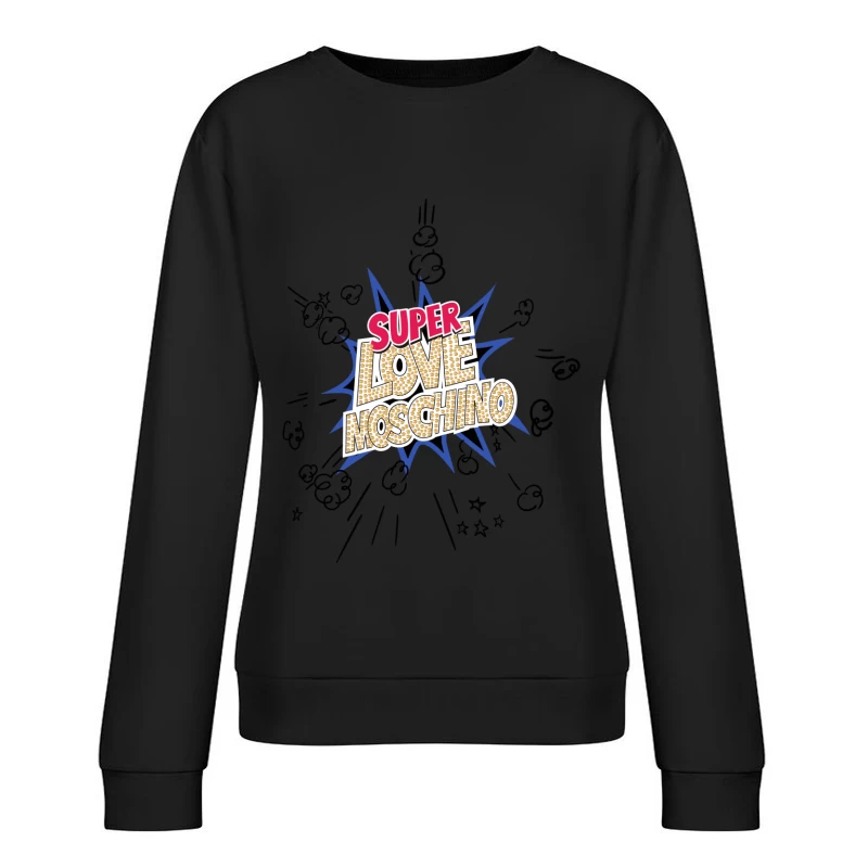 Superhelden-Liebe Moschino Design Damen Pullover Sweatshirt