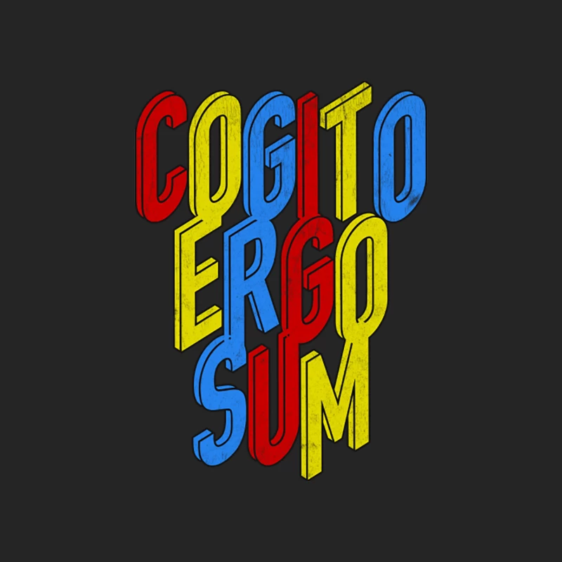 Cogito Ergo Sum - I think, therefore I am Male Pullover Sweatshirt