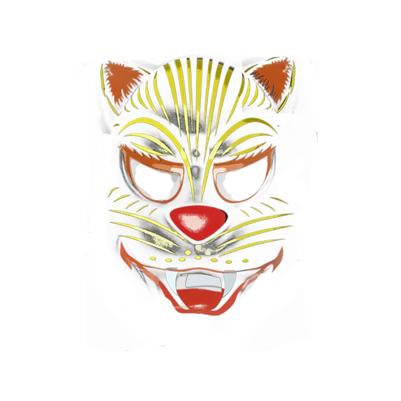 Black Cat mask Tapestry