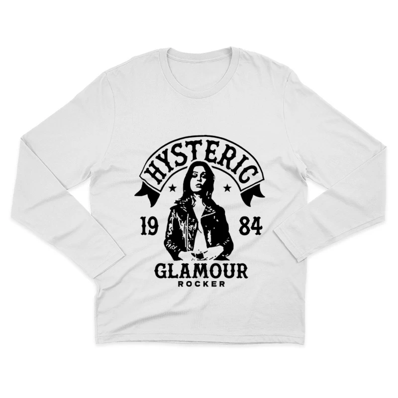 Hysteric Glamour Rocker 1984 Design Herren Langarm T-Shirt