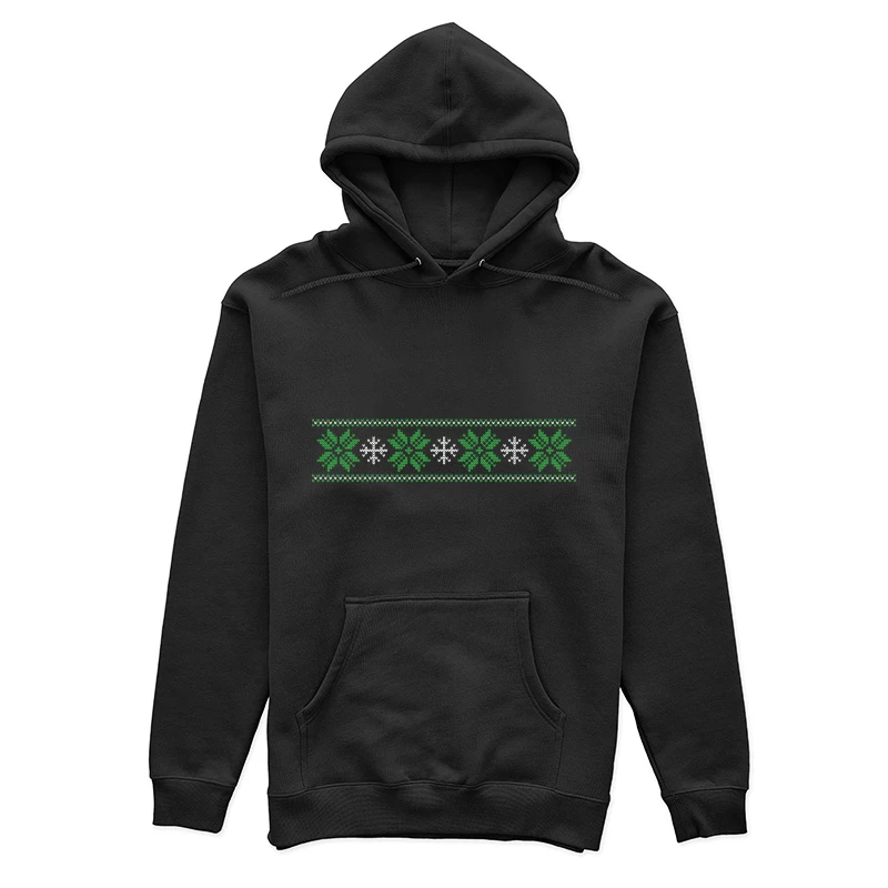 Motif Noël flocon et feuille Femme Sweat à capuche