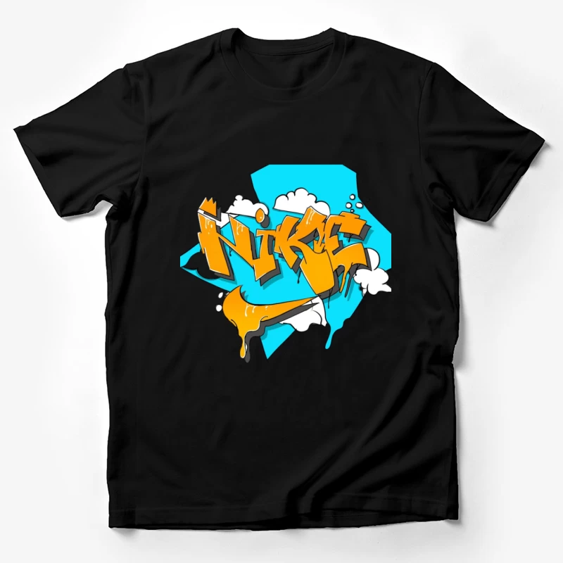 Graffiti-Stil Nike-Design mit leuchtenden Farben Herren T-Shirt