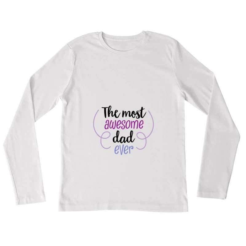 Texte accrocheur incurvé Femme Manches Longues T-Shirt
