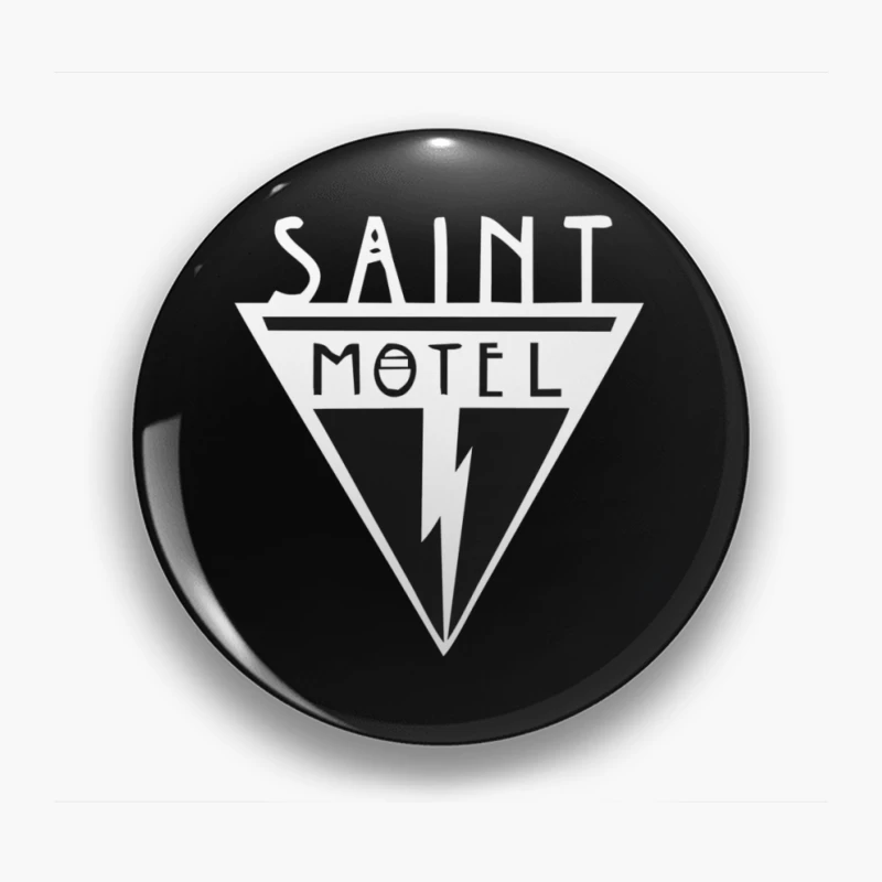 Saint Motel Vintage Triangle Logo with Lightning Bolt Design Pin