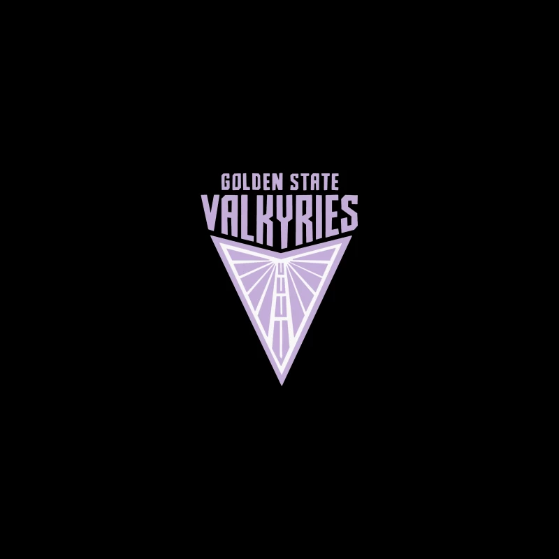 Golden State Valkyries Purple Triangle Logo Design Travel Mug