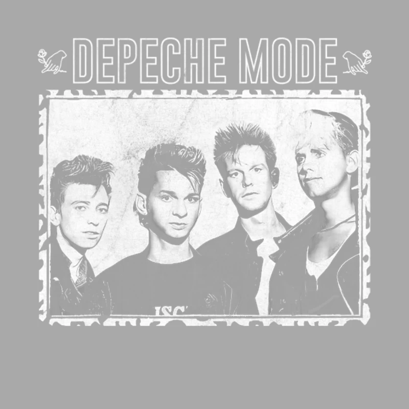 Depeche Mode 80s  Original Retro Tribute Design Female Pullover Hoodie