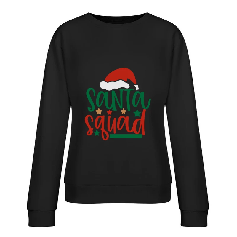 Équipe du Père Noël festive Femme Sweat-shirt à enfiler