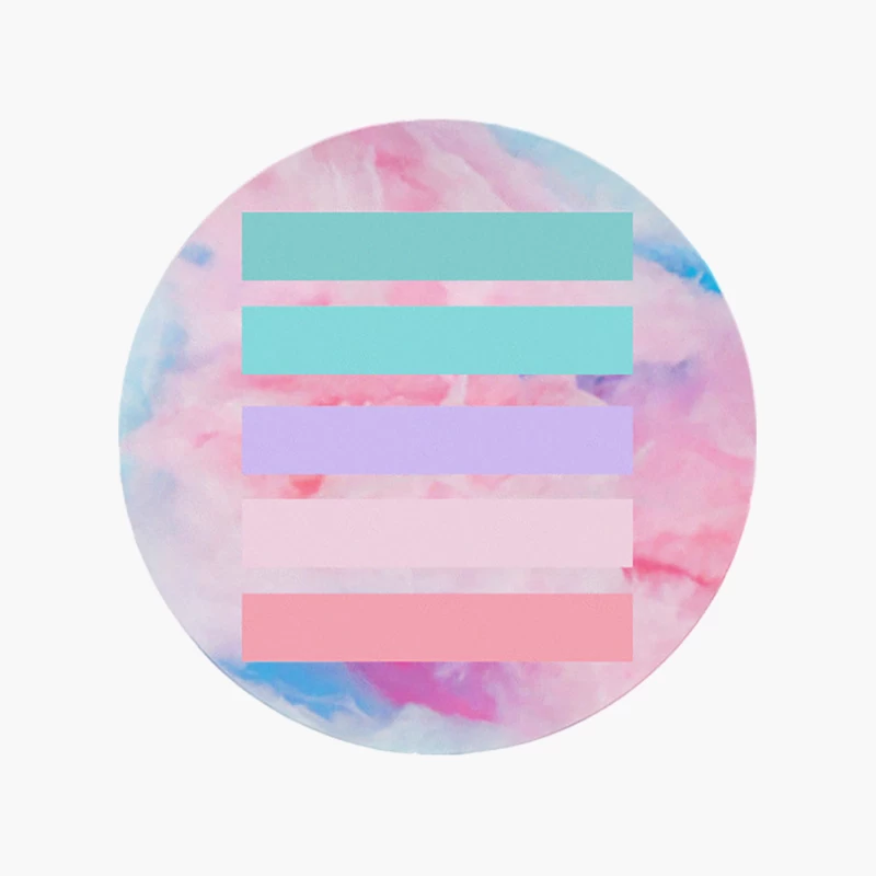 Aesthetic Rose Circle † SeapunkVaporwave VHS Ocean Design Cotton Tote Bag