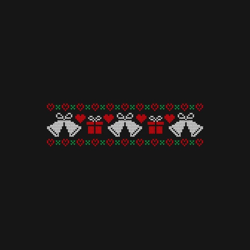 Motif festif de cloches et cadeaux Femme Manches Longues T-Shirt