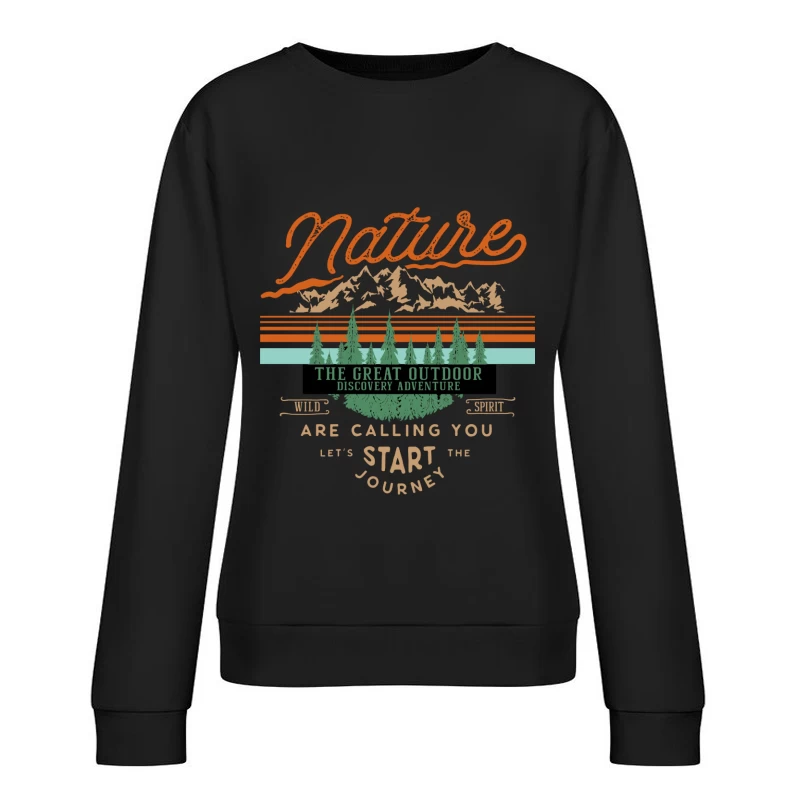 Naturabenteuer im Freien Damen Pullover Sweatshirt
