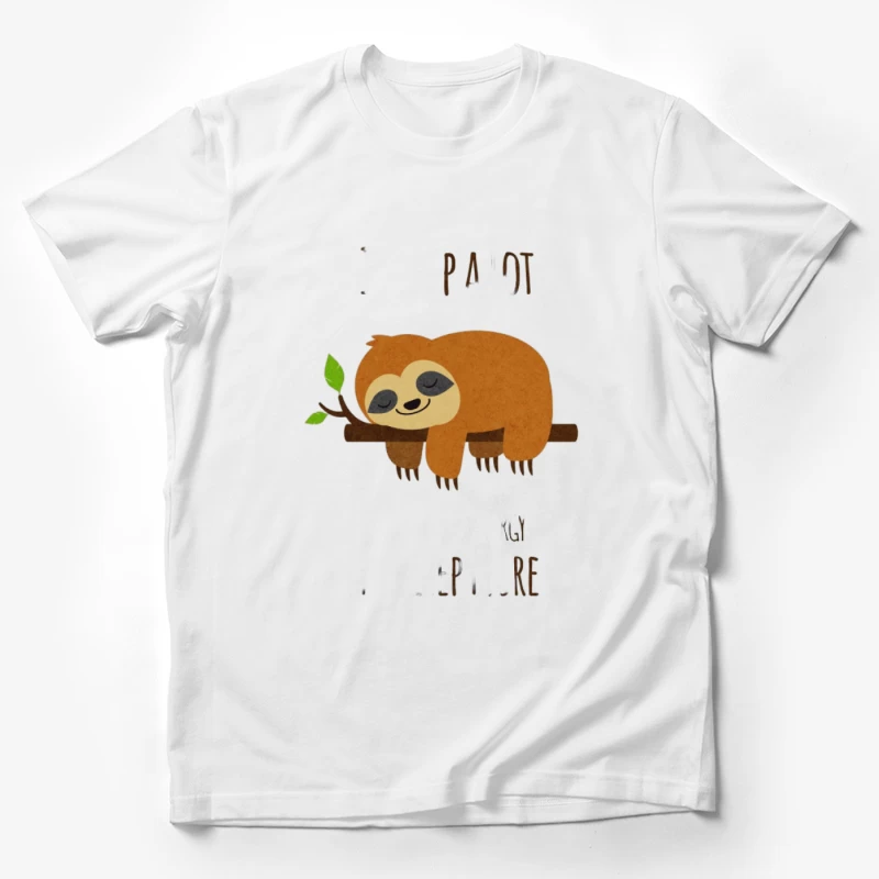 Fauler Faultier Grafik Herren T-Shirt