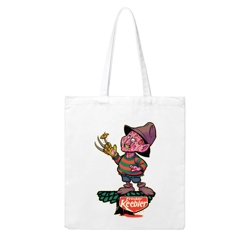 Freddy Keebler: A Whimsical Horror Parody Cotton Tote Bag