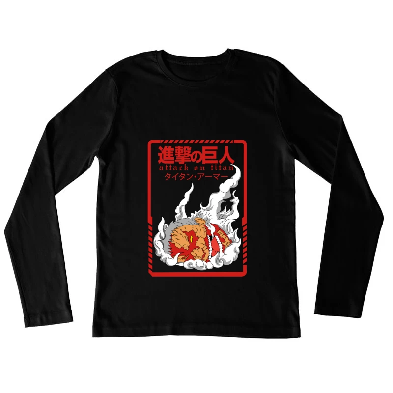 Attack on Titan Graphic Design Female Long Sleeve T-Shirt