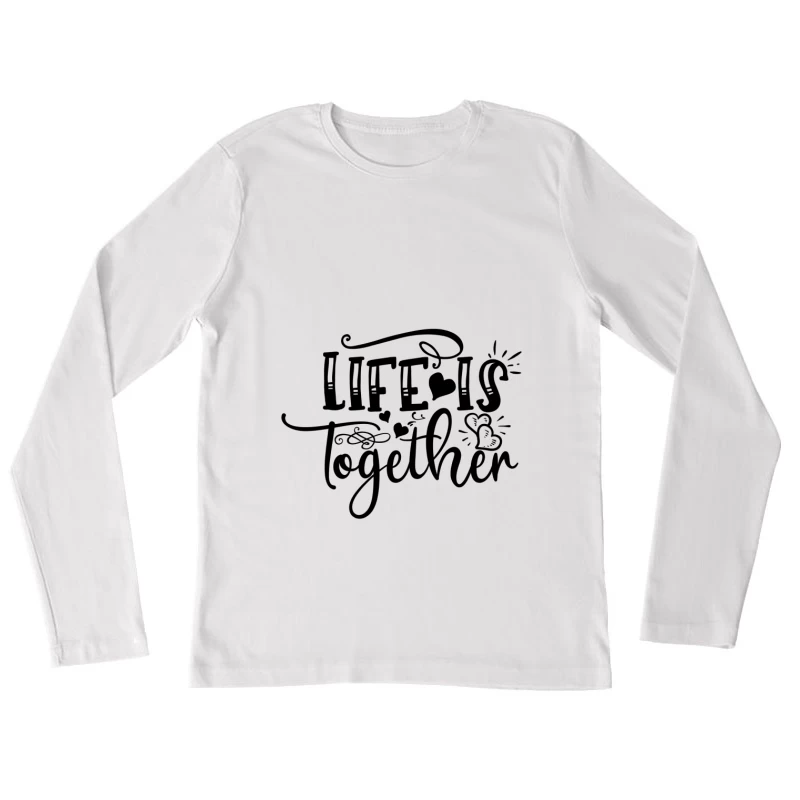 Signe de paix avec fleurs et soleil Femme Manches Longues T-Shirt