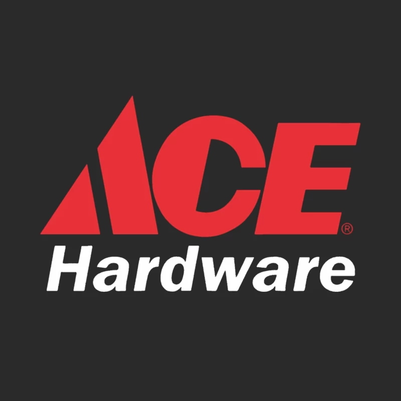 Ace Hardware Store Logo in Red and White Design Baseball Cap