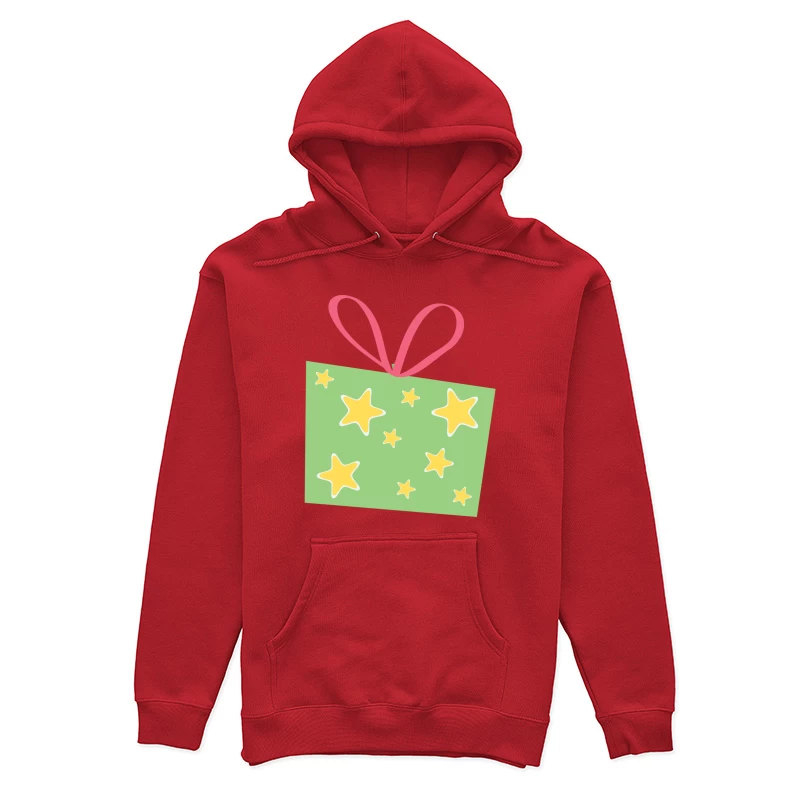 Cadeau avec étoiles et ruban rose Femme Sweat à capuche
