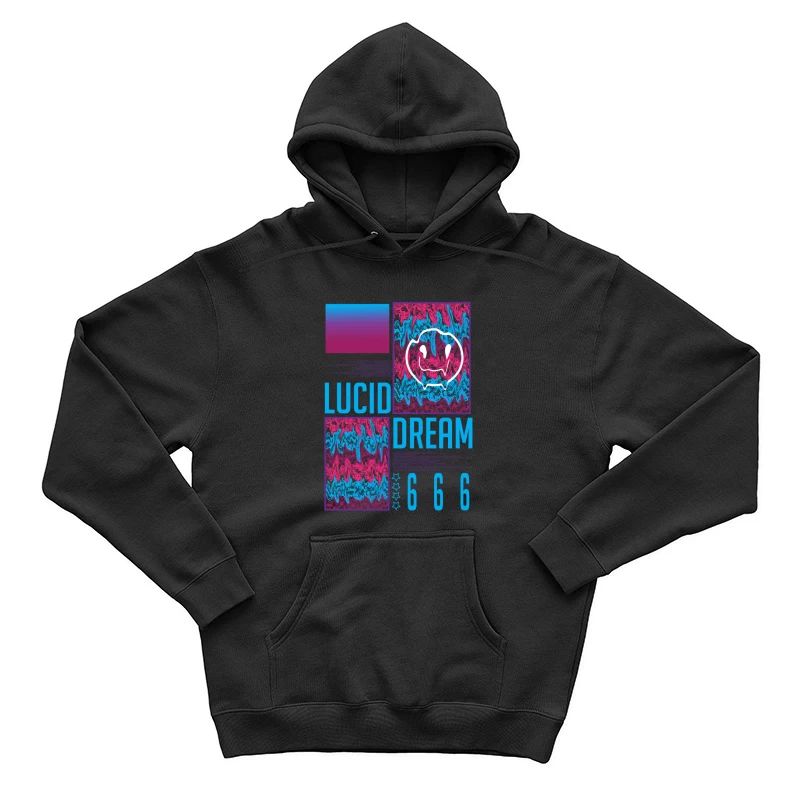 Farbige Wellen im Wachtraum Herren Pullover Hoodie
