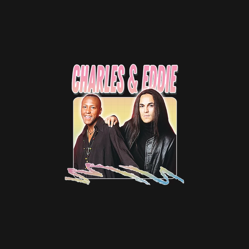 Charles &amp_ Eddie  90s Style Fan Art Design Desk Mat
