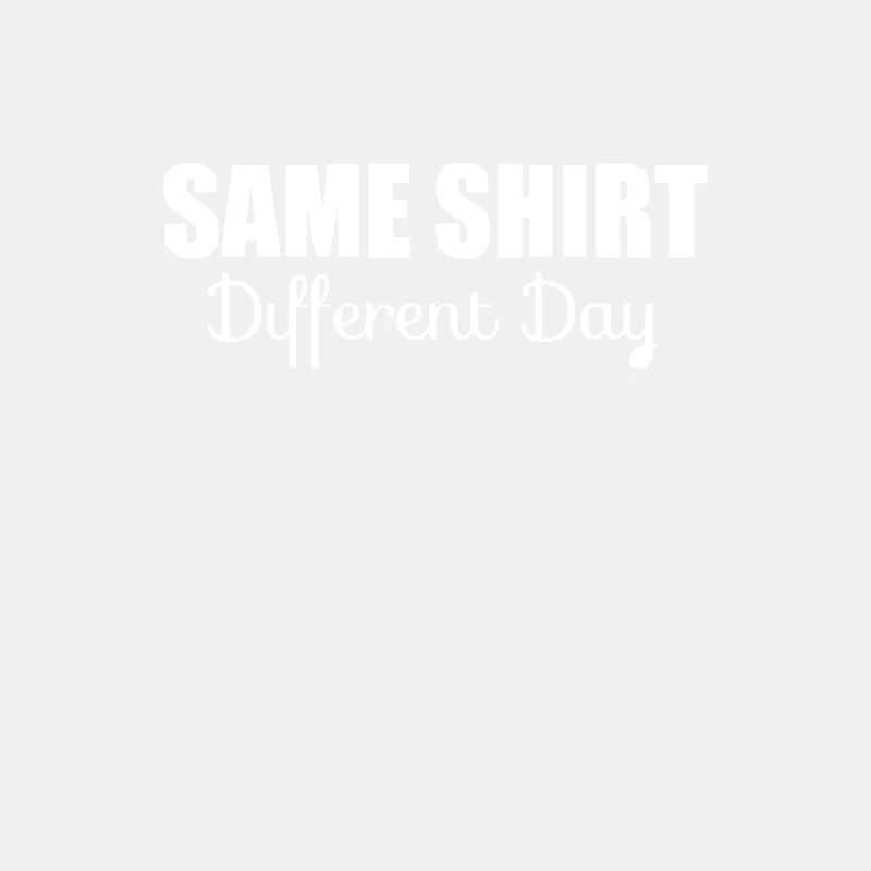 same shirt different day Male Tank Top