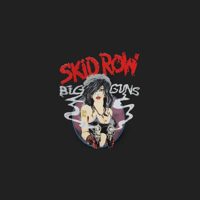 Skid Row Big Guns Vintage Rock Band Artwork Bucket Hat