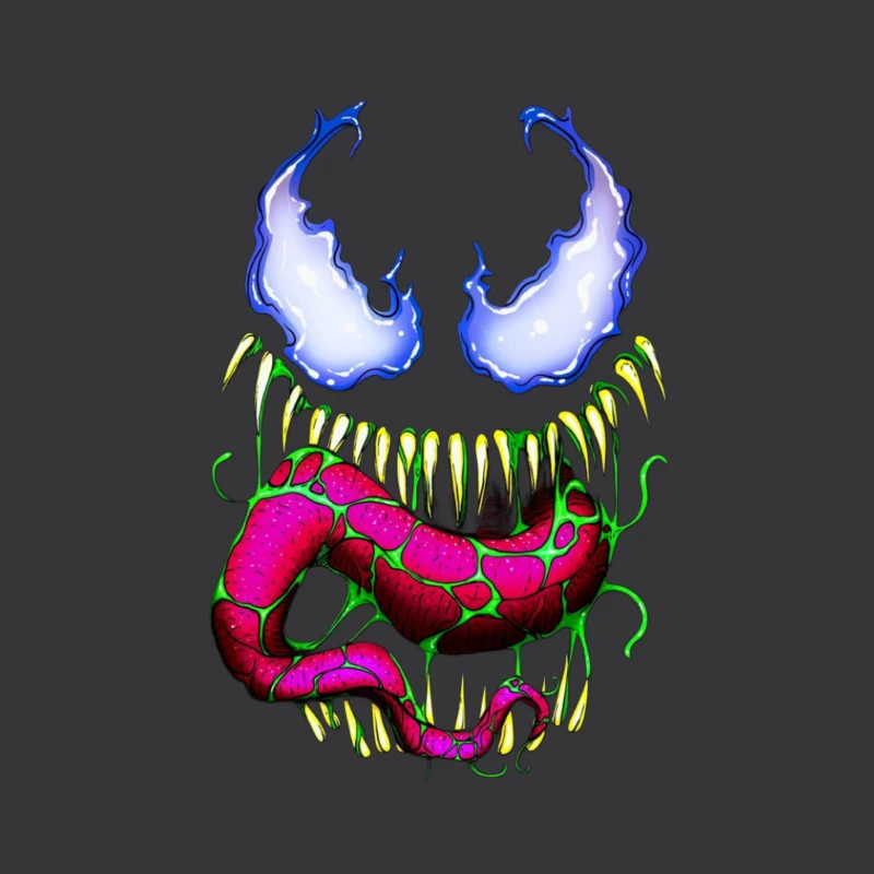 Vibrant Comic Monster Art Throw Pillow