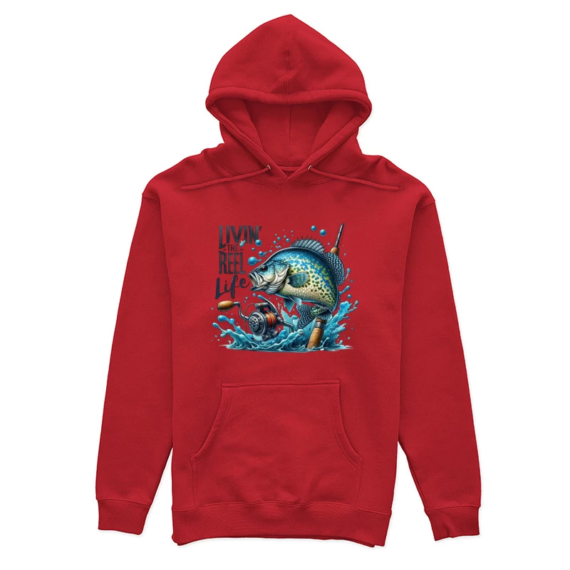 Living the Reel Life: A Vibrant Fishing Adventure Female Pullover Hoodie