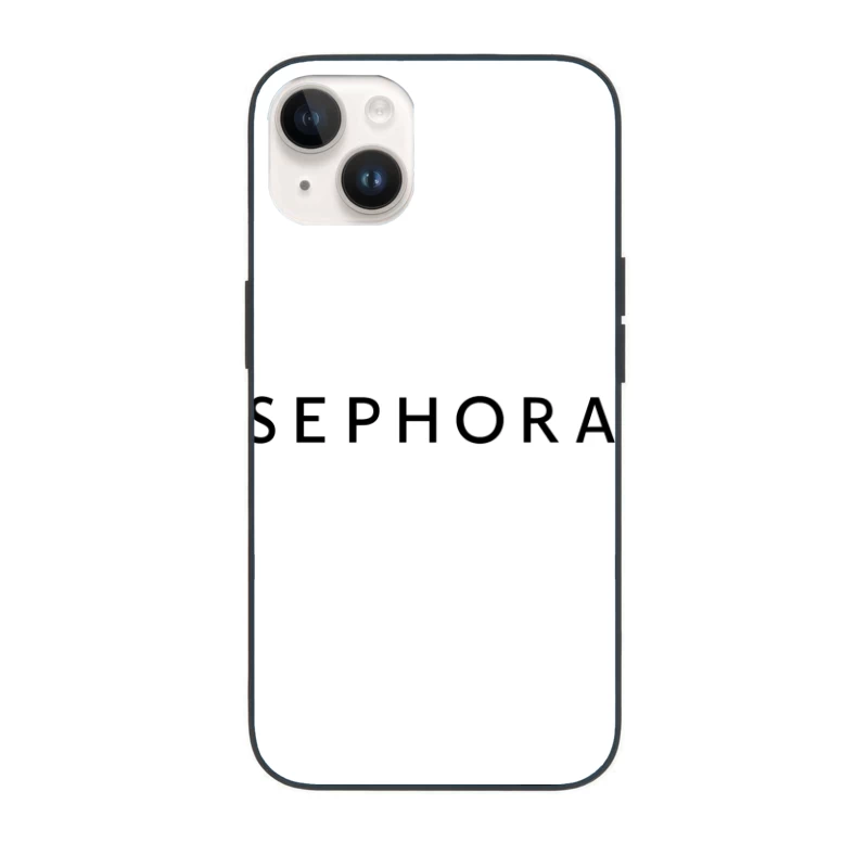 Sephora Black and White Corporate Logo iPhone Case