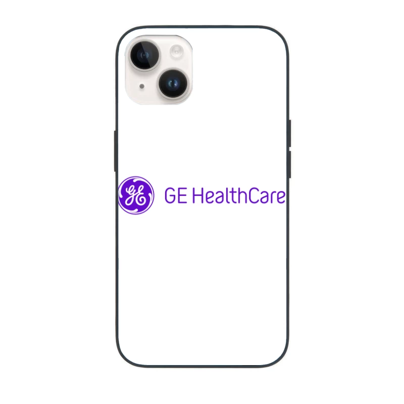 GE Healthcare Corporate Logo in Purple iPhone Case