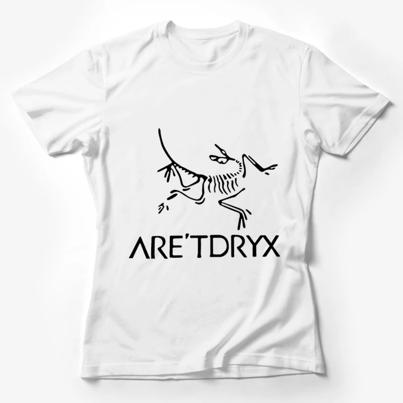 Dinosaurier-Skelett-Design Damen T-Shirt