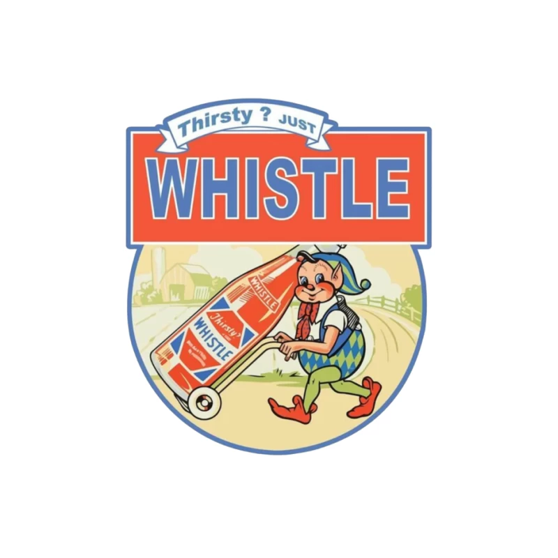 Thirsty Just Whistle logo Pin