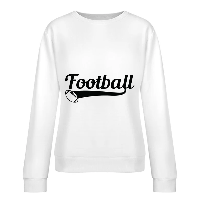 Design de Football en Noir Femme Sweat-shirt à enfiler